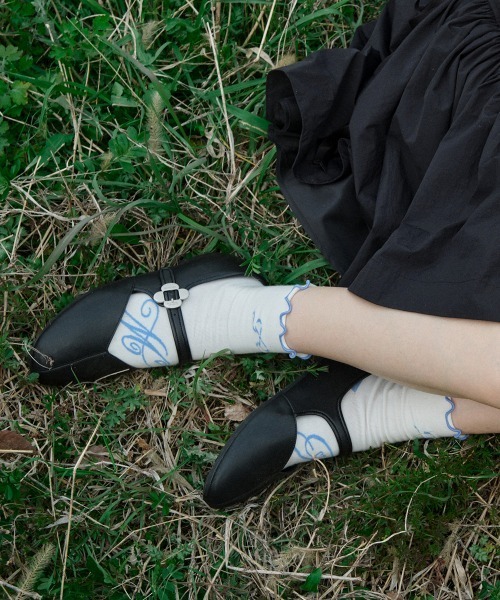 ROCKFISH WEATHERWEAR（ロックフィッシュウェザーウェア）の「[X MINJUKIM] RIBBON SOCKS（ソックス/靴下・レディース・ホワイト・FREE）」の7枚目の写真