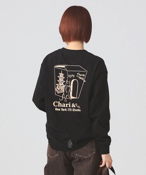 CHARI&CO（チャリアンドコー）の「【別注】CHARI&CO / CHINATOWN WELCOME TEE（Tシャツ/カットソー・レディース・ブラック/ホワイト・ONE SIZE）」の7枚目の写真