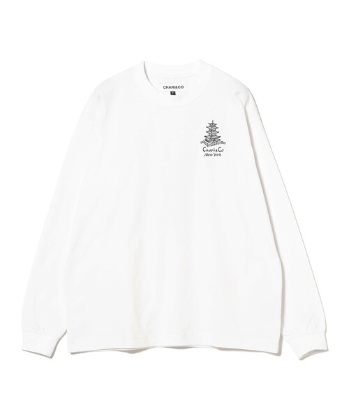 CHARI&CO（チャリアンドコー）の「【別注】CHARI&CO / CHINATOWN WELCOME TEE（Tシャツ/カットソー・レディース・ブラック/ホワイト・ONE SIZE）」の8枚目の写真