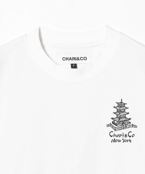 CHARI&CO（チャリアンドコー）の「【別注】CHARI&CO / CHINATOWN WELCOME TEE（Tシャツ/カットソー・レディース・ブラック/ホワイト・ONE SIZE）」の9枚目の写真