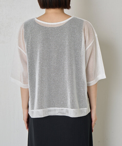 Jena espace merveilleux（ジェナ　エスパスメルヴェイユ）の「メッシュセットワンピース（ワンピース・レディース・ブラック/オフホワイト・FREE）」の22枚目の写真