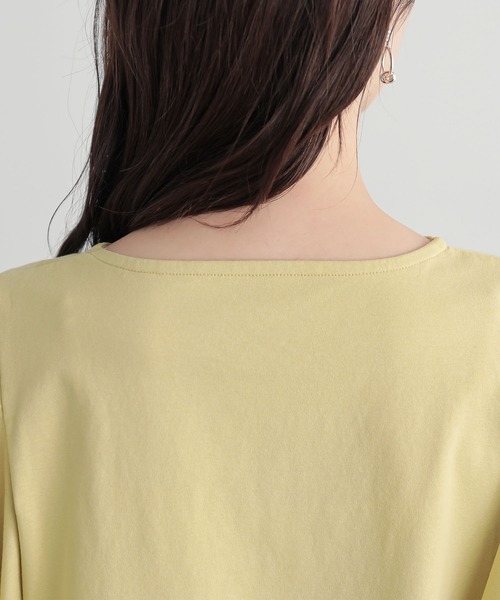 n'OrLABEL(ノアールレーベル)の「『袖フレアスリーブカットソー』(Tシャツ/カットソー・レディース・ブラック/オフホワイト/イエロー/ブルー・2/1)」の20枚目の写真