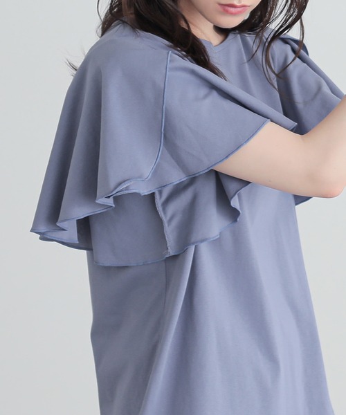 n'OrLABEL(ノアールレーベル)の「『袖フレアスリーブカットソー』(Tシャツ/カットソー・レディース・ブラック/オフホワイト/イエロー/ブルー・2/1)」の22枚目の写真