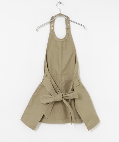 crinkle crinkle crinkle（クリンクルクリンクルクリンクル）の「crinkle crinkle crinkle　holder neck vest（ベスト・レディース・ベージュ/ブラック・FREE）」の8枚目の写真