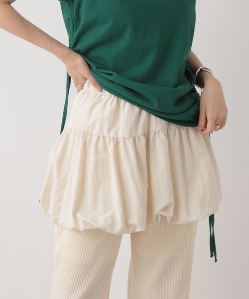 LOWRYS FARM（ローリーズファーム）の「バルーンミニスカート　531818（スカート・レディース・アイボリー/ブラック・FREE）」の22枚目の写真