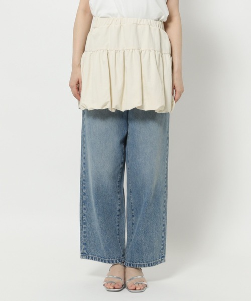 LOWRYS FARM（ローリーズファーム）の「バルーンミニスカート　531818（スカート・レディース・アイボリー/ブラック・FREE）」の12枚目の写真