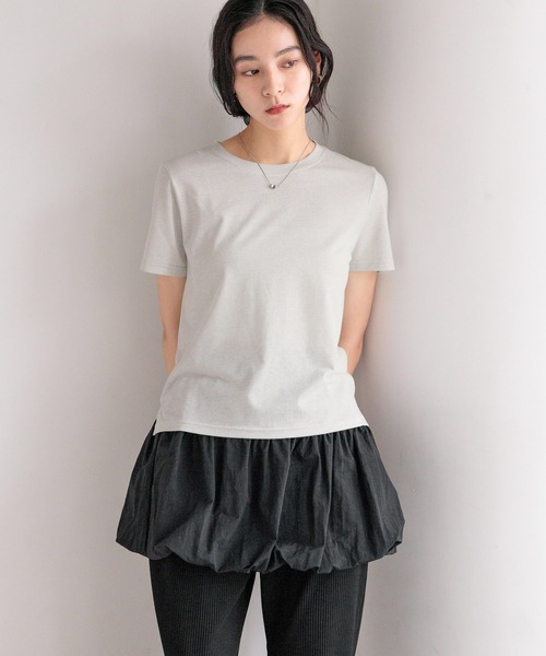 LOWRYS FARM（ローリーズファーム）の「バルーンミニスカート　531818（スカート・レディース・アイボリー/ブラック・FREE）」の8枚目の写真