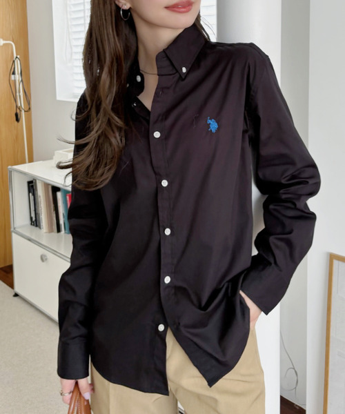 ブラウス シャツ U.S. POLO ASSN 長袖 ボタンダウン レギュラーサイズ シャツ レディース メンズ セール】U.S. POLO ASSN 長袖 ボタンダウン レギュラーサイズ