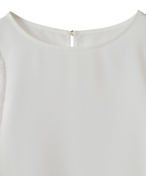 YECCA VECCA（イェッカヴェッカ）の「レーススリーブブラウス（シャツ/ブラウス・レディース・ネイビー/オフホワイト・FREE）」の22枚目の写真