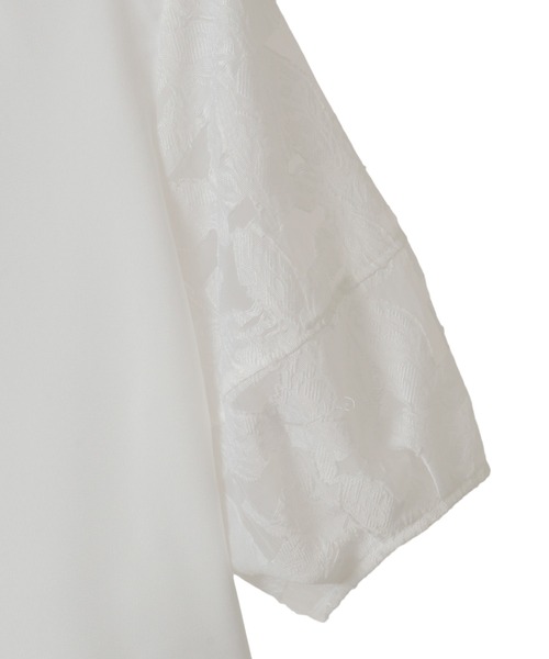 YECCA VECCA（イェッカヴェッカ）の「レーススリーブブラウス（シャツ/ブラウス・レディース・ネイビー/オフホワイト・FREE）」の20枚目の写真