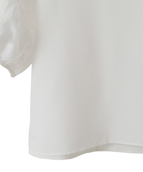 YECCA VECCA（イェッカヴェッカ）の「レーススリーブブラウス（シャツ/ブラウス・レディース・ネイビー/オフホワイト・FREE）」の19枚目の写真