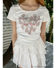MORE self LOVE（モアセルフラブ）の「ANGEL【HELLO KITTY】HEART TEE（Tシャツ/カットソー）」