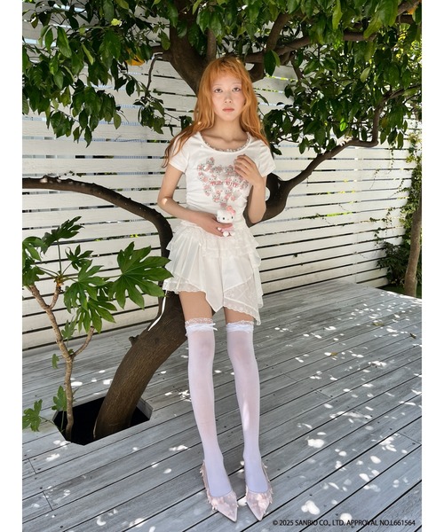 ANGEL【HELLO KITTY】 HEART TEE（Tシャツ/カットソー）｜sanrio