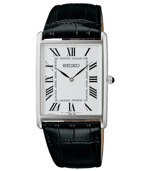 セイコー スクエア型 アナログ時計 SEIKO/セイコー コラボレーション スクエア ブラック（アナログ