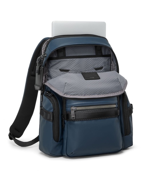 TUMI(トゥミ)の「ALPHA BRAVO 「ナヴィゲーション」バックパック(A4/PC15インチまで対応)(バックパック/リュック・メンズ・ネイビー・FREE)」の3枚目の写真