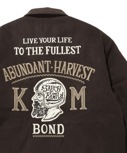 KRIFF MAYER(クリフメイヤー)の「スーベニア刺繍カークラブJK(ブルゾン・メンズ・ダークブラウン/キャメル/オリーブ/ブラック・X-LARGE/LARGE/MEDIUM)」の2枚目の写真