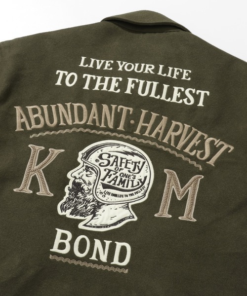 KRIFF MAYER(クリフメイヤー)の「スーベニア刺繍カークラブJK(ブルゾン・メンズ・ダークブラウン/キャメル/オリーブ/ブラック・X-LARGE/LARGE/MEDIUM)」の6枚目の写真