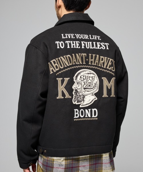 KRIFF MAYER(クリフメイヤー)の「スーベニア刺繍カークラブJK(ブルゾン・メンズ・ダークブラウン/キャメル/オリーブ/ブラック・X-LARGE/LARGE/MEDIUM)」の16枚目の写真