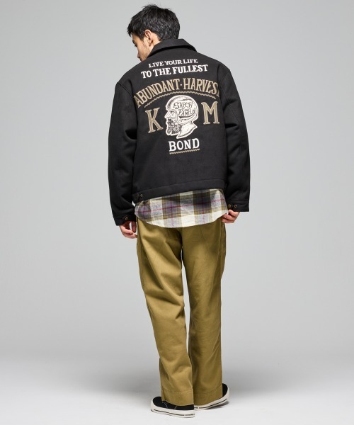 KRIFF MAYER(クリフメイヤー)の「スーベニア刺繍カークラブJK(ブルゾン・メンズ・ダークブラウン/キャメル/オリーブ/ブラック・X-LARGE/LARGE/MEDIUM)」の21枚目の写真