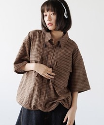 PBLIM | 《UNISEX》チェックドローコードシャツ(シャツ/ブラウス)
