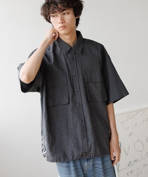 PBLIM（ページボーイリム）の「《UNISEX》チェックドローコードシャツ（シャツ/ブラウス・レディース・ブラック/ブラウン/オフホワイト・MEDIUM/LARGE）」の11枚目の写真