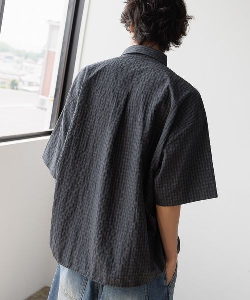 PBLIM（ページボーイリム）の「《UNISEX》チェックドローコードシャツ（シャツ/ブラウス・レディース・ブラック/ブラウン/オフホワイト・MEDIUM/LARGE）」の12枚目の写真