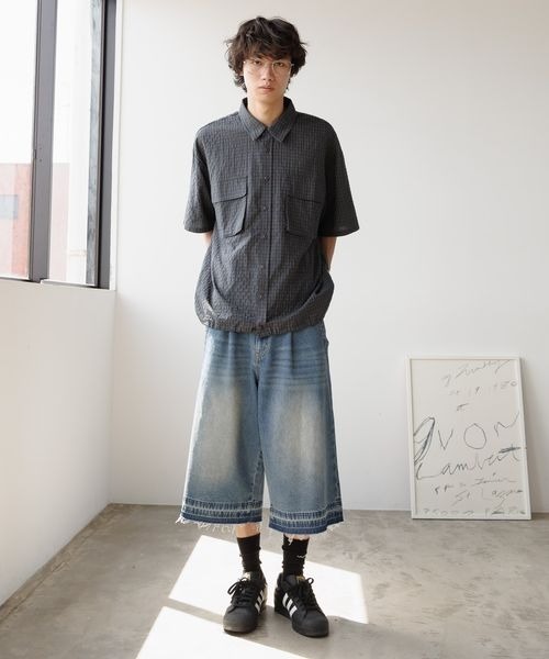 PBLIM（ページボーイリム）の「《UNISEX》チェックドローコードシャツ（シャツ/ブラウス・レディース・ブラック/ブラウン/オフホワイト・MEDIUM/LARGE）」の13枚目の写真