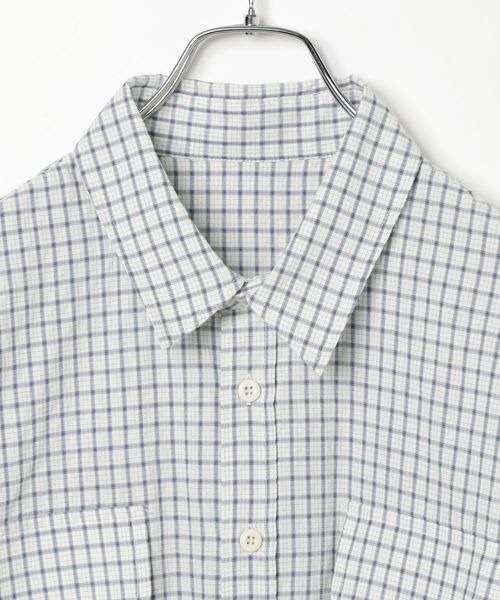 PBLIM（ページボーイリム）の「《UNISEX》チェックドローコードシャツ（シャツ/ブラウス・レディース・ブラック/ブラウン/オフホワイト・MEDIUM/LARGE）」の22枚目の写真