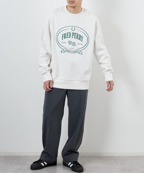 【美品】 フレッドペリー 近年モデル スウェット プルオーバー ロゴ刺繍 FRED PERRY/ワンポイント ロゴ 刺繍 スウェット【限定展開】｜Daytona