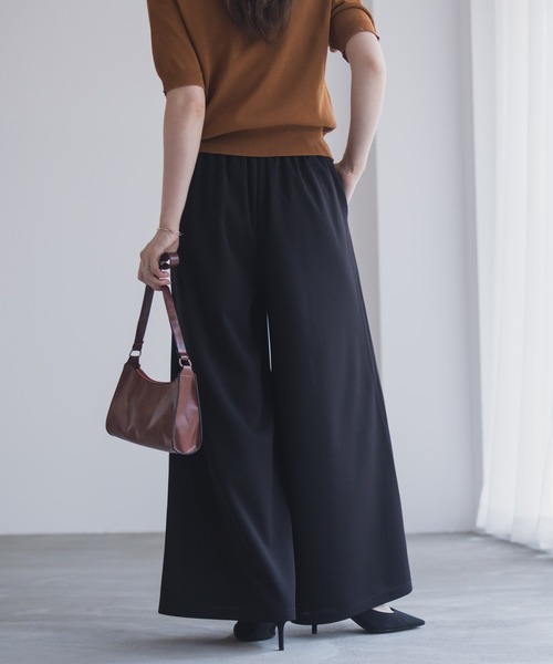 NAVY（ネイビー）の「nAvy ジョーゼットワイドパンツ（その他パンツ・レディース・ブラウン/ネイビー/チャコールグレー/カーキ/ブラック・M/L）」の10枚目の写真