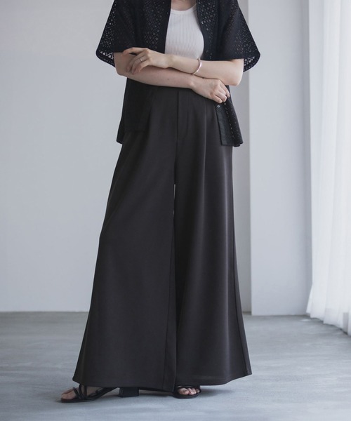 NAVY（ネイビー）の「nAvy ジョーゼットワイドパンツ（その他パンツ・レディース・ブラウン/ネイビー/チャコールグレー/カーキ/ブラック・M/L）」の13枚目の写真