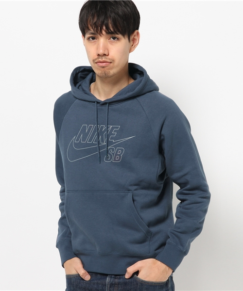 NIKE SB(ナイキエスビー)の「【NIKE SB】リフレクティブアイコンフーディー(パーカー・メンズ・ネイビー/ブラック・LARGE/SMALL/MEDIUM)」の1枚目の写真