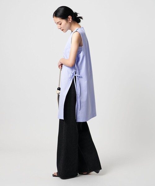 「BEAUTY&YOUTH UNITED ARROWS」 ノースリーブブラウス S コバルトブルー レディース セール】コットンノースリーブ スリットチュニック（シャツ