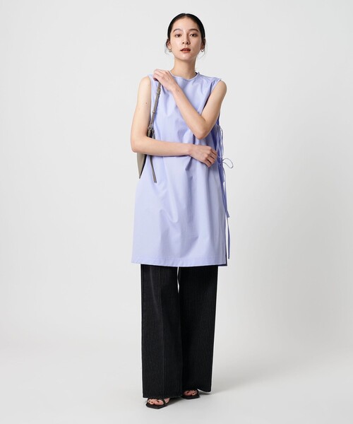 BEAUTY&YOUTH UNITED ARROWS（ビューティーアンドユースユナイテッドアローズ）の「コットンノースリーブ スリットチュニック（シャツ/ブラウス・レディース・ホワイト/ライトブルー/ブラック・FREE）」の5枚目の写真