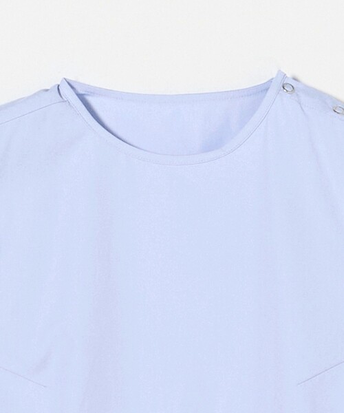 UNITED ARROWS◆ノースリーブブラウス/--/コットン/WHT/1518-699-0522 コットンノースリーブ スリットチュニック（シャツ/ブラウス