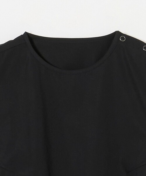 UNITED ARROWS◆ノースリーブブラウス/--/コットン/WHT/1518-699-0522 コットンノースリーブ スリットチュニック（シャツ/ブラウス