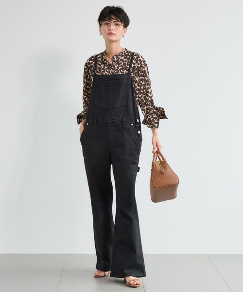 BARNYARDSTORM（バンヤードストーム）の「BARNYARDSTORM / トロミデシンシャツ＜セットアップ対応＞（シャツ/ブラウス・レディース・ブラック/レオパード・FREE）」の6枚目の写真