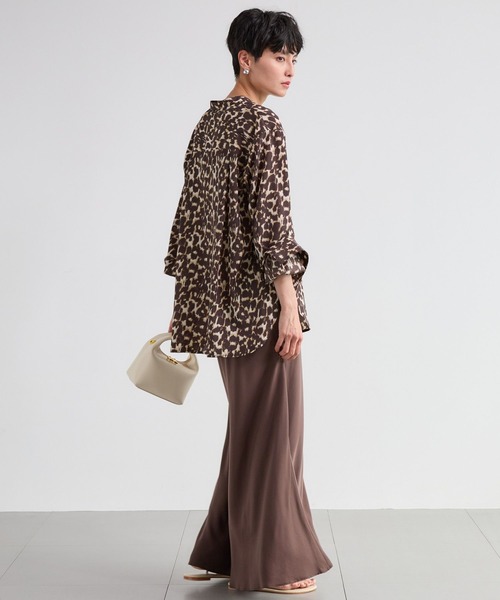 BARNYARDSTORM（バンヤードストーム）の「BARNYARDSTORM / トロミデシンシャツ＜セットアップ対応＞（シャツ/ブラウス・レディース・ブラック/レオパード・FREE）」の15枚目の写真