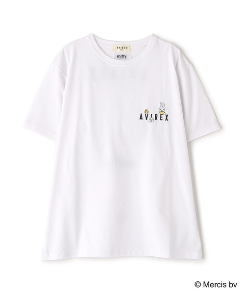Miffy（ ミッフィー）の「《AVIREX×miffy》WEB限定 EMBROIDERY T-SHIRT/アヴィレックス×ミッフィー 刺繍Tシャツ（Tシャツ/カットソー・レディース・ホワイト/ピンク/ブラック・S/M）」の20枚目の写真