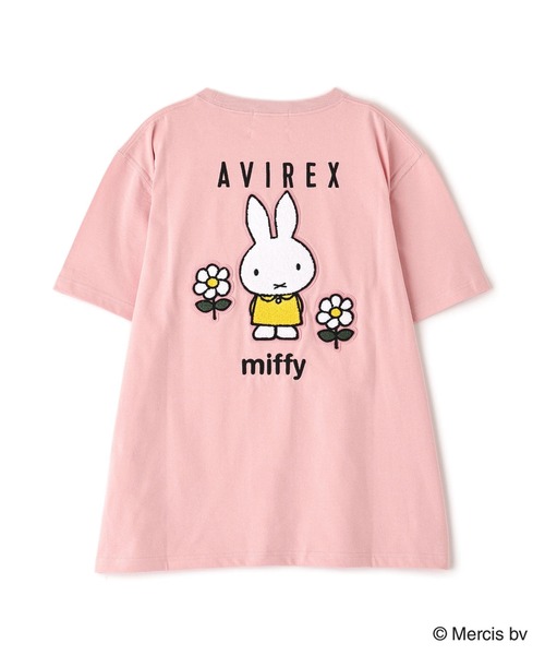 Miffy（ ミッフィー）の「《AVIREX×miffy》WEB限定 EMBROIDERY T-SHIRT/アヴィレックス×ミッフィー 刺繍Tシャツ（Tシャツ/カットソー・レディース・ホワイト/ピンク/ブラック・S/M）」の8枚目の写真
