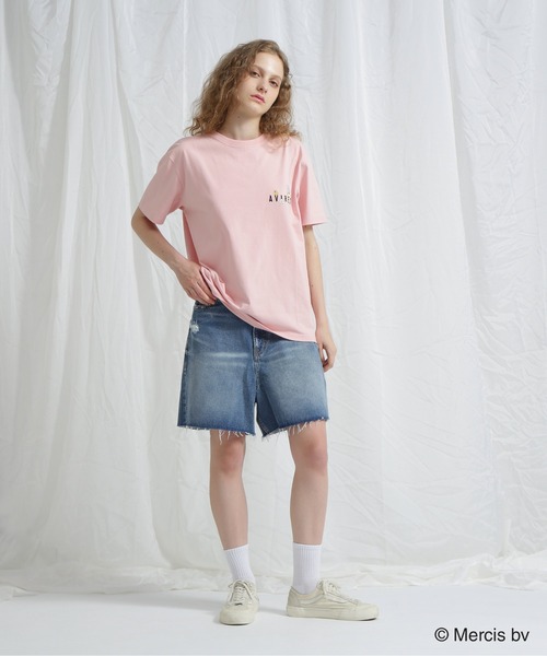 Miffy（ ミッフィー）の「《AVIREX×miffy》WEB限定 EMBROIDERY T-SHIRT/アヴィレックス×ミッフィー 刺繍Tシャツ（Tシャツ/カットソー・レディース・ホワイト/ピンク/ブラック・S/M）」の5枚目の写真