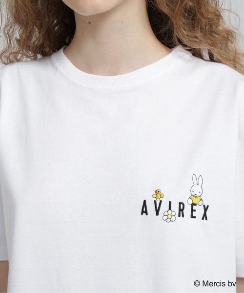 Miffy（ ミッフィー）の「《AVIREX×miffy》WEB限定 EMBROIDERY T-SHIRT/アヴィレックス×ミッフィー 刺繍Tシャツ（Tシャツ/カットソー・レディース・ホワイト/ピンク/ブラック・S/M）」の16枚目の写真