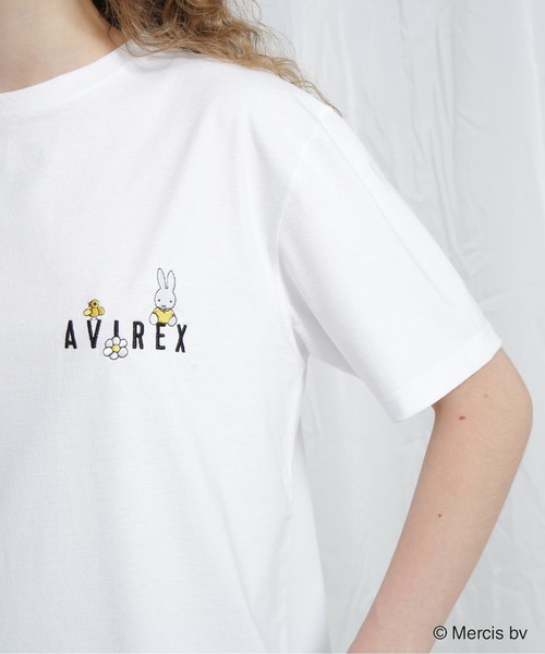 Miffy（ ミッフィー）の「《AVIREX×miffy》WEB限定 EMBROIDERY T-SHIRT/アヴィレックス×ミッフィー 刺繍Tシャツ（Tシャツ/カットソー・レディース・ホワイト/ピンク/ブラック・S/M）」の17枚目の写真