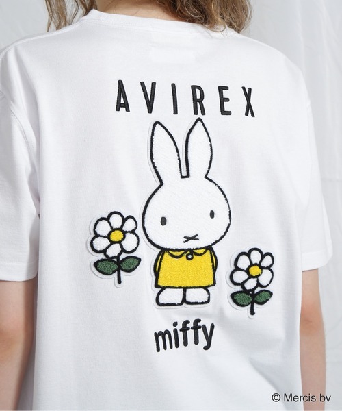 Miffy（ ミッフィー）の「《AVIREX×miffy》WEB限定 EMBROIDERY T-SHIRT/アヴィレックス×ミッフィー 刺繍Tシャツ（Tシャツ/カットソー・レディース・ホワイト/ピンク/ブラック・S/M）」の19枚目の写真