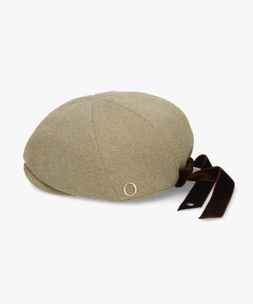 Chapeau d' O(シャポードオー)の「Chapeau d' O Back Ribbon 8P Hunting / シャポードオー(ハンチング/ベレー帽・レディース・ベージュ/ネイビー・M/57.5cm)」の15枚目の写真