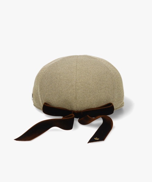 Chapeau d' O(シャポードオー)の「Chapeau d' O Back Ribbon 8P Hunting / シャポードオー(ハンチング/ベレー帽・レディース・ベージュ/ネイビー・M/57.5cm)」の16枚目の写真
