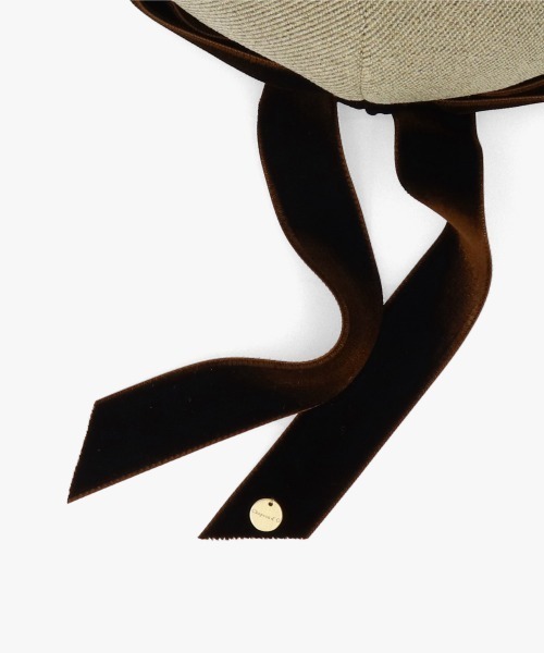 Chapeau d' O(シャポードオー)の「Chapeau d' O Back Ribbon 8P Hunting / シャポードオー(ハンチング/ベレー帽・レディース・ベージュ/ネイビー・M/57.5cm)」の20枚目の写真