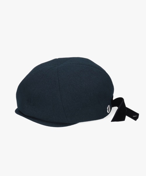 Chapeau d' O(シャポードオー)の「Chapeau d' O Back Ribbon 8P Hunting / シャポードオー(ハンチング/ベレー帽・レディース・ベージュ/ネイビー・M/57.5cm)」の6枚目の写真