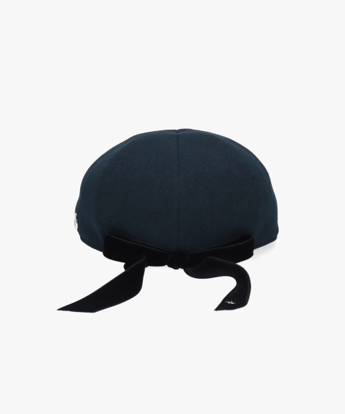 Chapeau d' O(シャポードオー)の「Chapeau d' O Back Ribbon 8P Hunting / シャポードオー(ハンチング/ベレー帽・レディース・ベージュ/ネイビー・M/57.5cm)」の7枚目の写真