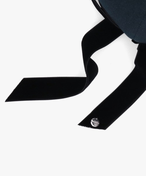 Chapeau d' O(シャポードオー)の「Chapeau d' O Back Ribbon 8P Hunting / シャポードオー(ハンチング/ベレー帽・レディース・ベージュ/ネイビー・M/57.5cm)」の8枚目の写真